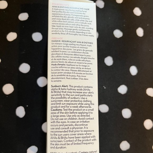 NIB Korres Pomegranate AHAs & Enzymes Mask - Picture 4 of 5